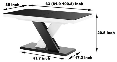 Style Meets Functionality Exploring the Design of the XENNA LUX Black Extendable Table